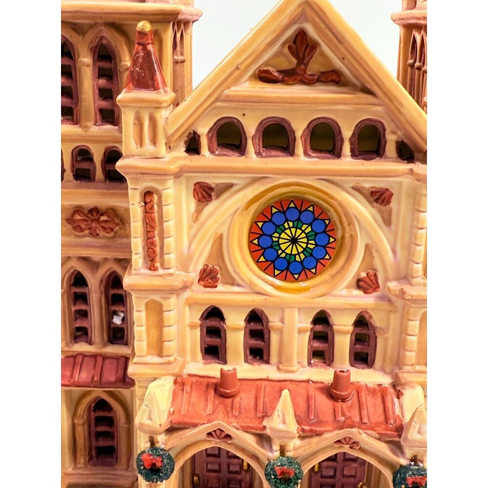 Christmas Village Collectible | Lemax Caddigton All Saints Cathedral Lighted - Picture 14 of 16